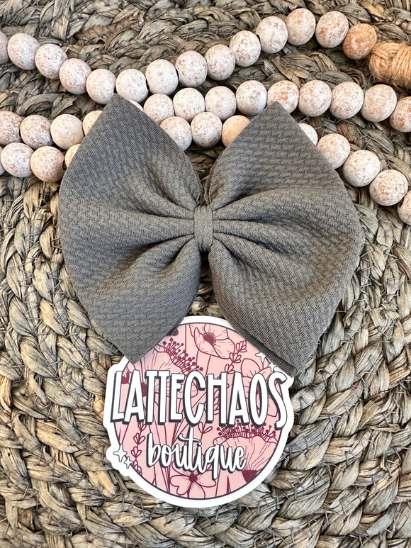 Gray Solid Bow