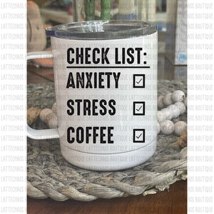 Morning Checklist 10oz travel Mug